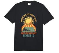 and God Said Let There Be Light Solar Panel Comfort Colors Adult Heavyweight T-Shirt