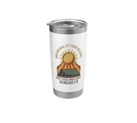 and God Said Let There Be Light Solar Panel Stainless Steel Insulated Tumbler