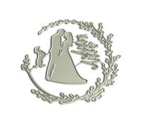 and Groom Die Cut Metal Embossing Stencils Carbon Steel Cutting Scrapbooking for Journaling Card Making Crafting Dies for Paper Craft