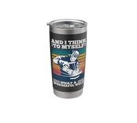 and I Think to Myself What A Wonderful Weld Distressed Stainless Steel Insulated Tumbler