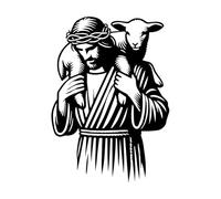 and Jesus Christ Funny Jesus Activities Designs Engraving Decals 36x50.5cm Self Adhesive Black