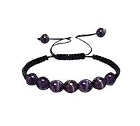 and Jewelry Set Yoga 7 Jewelry Beads Anxiety Buddha Stone Unisex Bracelets Zapping Alarm Watch (A, One Size)