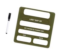 and Last Day of School Board with Marker, Olive1 Green | First and Last Day of Schools Board with Marker, Easy to Write & Clean Board, Back to School Photo Props for Kids