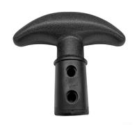 and Lightweight For Kayak Paddle T Handle Grip Made from PVC Material for Comfortable Hold on For Stand Up Paddle Boards and Surfboards (黑色)