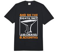 and On Eighth Day God Created Blacksmiths Blacksmith Comfort Colors Adult Heavyweight T-Shirt