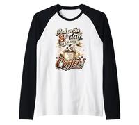 and On the Eighth Day the Lord Created Coffee Raglan Baseball Tee