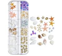 And Pearl Nail Stickers, Starfish Nail Stickers | Marine Life Nail Decals | Adhesive Stickers for Nails, Seashell, Starfish, Decoration