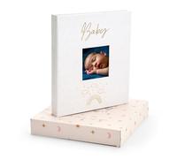 &And Per Se Baby Memory Book for Boys & Girls - Baby Milestone Book Keepsake to Capture Every Precious Moment, Record Important Photos & Memories from Birth to 5 Years(Beige White)