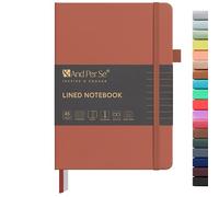 &And Per Se Lined Journal Notebook, 160 Pages, A5 5.7 x 8 inches College Ruled Thick Paper Notebook Journals for Writing, Hardcover Notebooks for Women Men Office School (1 Pack, Terracotta)