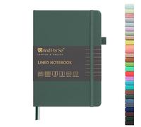 &And Per Se Lined Journal Notebook, 160 Pages, A5 5.7 x 8 inches College Ruled Thick Paper Notebook Journals for Writing, Hardcover Notebooks for Women Men Office School (1 Pack, Green)