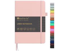 &And Per Se Lined Journal Notebook, 160 Pages, A5 5.7 x 8 inches Hardcover Notebook Journals for Writing, Valentine's Day Gift Journal for Her, Romantic Writing Diary for Women (1 Pack, Pink)