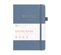 &And Per Se Recipe Book to Write in Your Own Recipes, Blank Recipe Book with Water-Resistant Hardcover, Empty CookBook to Organize Your Recipes - 5.7 X 8 Inches(Dark Blue)
