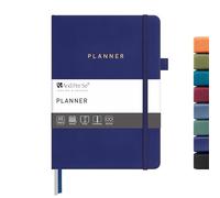 And Per Se Undated Planner, A5 Leather Hardcover Weekly Planner, 72 Weeks Calendar Planning Book with Goal & Habit Tracker Organizer (Royal Blue)