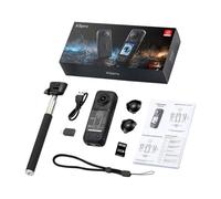And Rear Action Camera for Two-View Outdoor Filming, Black | Photo and Video Mode, Front and Rear Lens Imaging, Still Pictures and Video Footage on the Same Trip