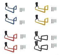 and Reliable 2PCS Wall Mounted Heavy Duty Hook Holders for Your Garden Hoses (Black)