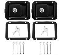 and Reliable RV Lock Set with Fixed Rivet Design, Includes 2 Cabinet Door Locks and 4 Keys for Peace of Mind on the Road