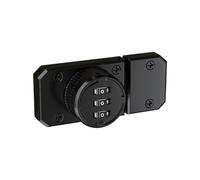 and Secure Zinc Alloy Cabinet Door Lock Featuring a Three Digit Code (Black)