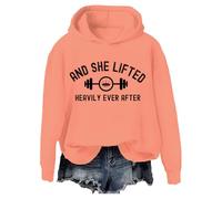 And She Lifted Heavily Ever After Sweatshirt And She Lifted Heavily Ever After Shirt Orange