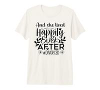 and She Lived Happily Ever After Divorced in My Divorced Era Premium T-Shirt