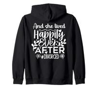 And She Lived Happily Ever After Divorced In My Divorced Era Zip Hoodie