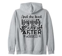 And She Lived Happily Ever After Divorced In My Divorced Era Zip Hoodie