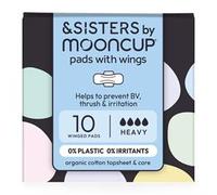AND SISTERS Organic Cotton Pads With Wings | Heavy Absorbency | (10 pack)