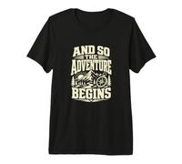 and So The Adventure Begins Outdoor Lover Premium T-Shirt