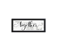 And So Together They Built A Life They Loved Sign Wall Decor: Love Quotes Wall Art Above Bed,Modern Farmhouse Bedroom Signs Romantic Aesthetic Couples Master Bedroom Decor 6" X 15"