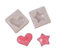 and Star Molded Silicone Cast for Render Clay Productions Not Deadly Safe Substance Crafting Tools for Jewelry Making Food Grade Silicone Craft Molds