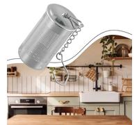 and Steel Tea Infuser Chain with Mm Stainless Hook Extra-fine Mesh Filter - Loose for Leaf Tea Herbs Spices for 65 Ball Diameter Rust-Resistant Dishwasher Secure(S)