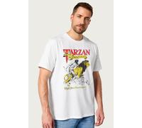 And The Golden Lion Book Cover Art Tarzan T-Shirt Tarzan White L