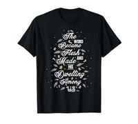 and The Word Become Flesh Christ Merry Christmas Bible Faith T-Shirt