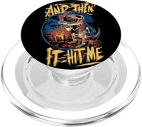 And Then It Hit Me T-Rex Telling Story Funny Dinosaur Humor PopSockets PopGrip for MagSafe