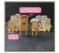 And They Lived Happily Cheddar After! Funny, Cheesy Wedding Card
