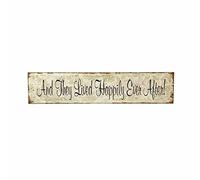 And they lived happily ever after Wooden Wall Plaque