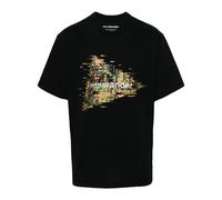 and Wander logo-print jersey T-shirt - Black XL