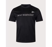 and wander Mens Regular Fit and wander Ref T-Shirt - Colour: 010 Black - Size: Large
