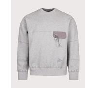 and wander Mens Relaxed Fit Pocket Sweatshirt - Colour: 021 Light Grey - Size: XL