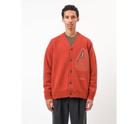 and Wander Shetland Wool Cardigan - Orange - Orange / S/M