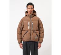 and Wander x Gramicci Wool Check Down Jacket - Orange - Orange / L