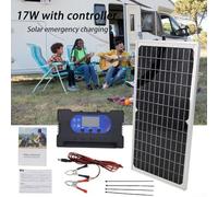 and Waterproof 17W Monocrystalline Solar Panel for Reliable Energy Harvesting Easy to Position (50A)