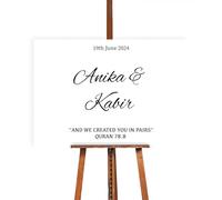 and We Created You in Pairs Quran 78.8 Islam Wedding Mirror Sticker Vinyl Decal for DIY Wedding Easy to Apply Personalised Name and Date