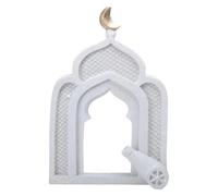 And White Mosque Tower Model Display, C