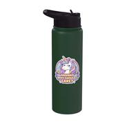 and Why Should I Care? Funny Sarcastic Unicorn Lover Joke Stainless Steel Insulated Water Bottle