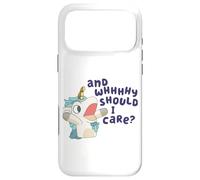 And Why Should I Care? Sarcastic Unicorn Funny Unicorn Lover Case for iPhone 17 Pro Max