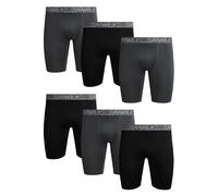 AND1 Men's Anm 6pk Plat Long Boxer Briefs (pack of 6)