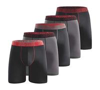 AND1 Men's Boxer Shorts Mens Underwear Trunks Multi Pack of 5 Men's Boxer Briefs Sporty Retro Shorts (L)