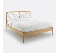 Anda Bed with Bed Base in Solid Oak and Oak Veneer Oak