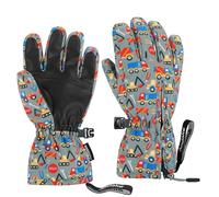 Andake Kids Ski Gloves Ages 2-10 Waterproof Winter Snow Gloves Warm Easy-to-Wear with Zippers for Children Unisex Boys and Girls Machinery,5-8Y