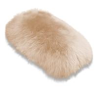 Andalus Brands Pure Australian Sheepskin Fluffy Car Center Console Cover, Luxurious Non-Shedding Furry Arm Rest Cover for Car, Versatile for All Seasons, Camel Brown - (11.47" X 6.3")
